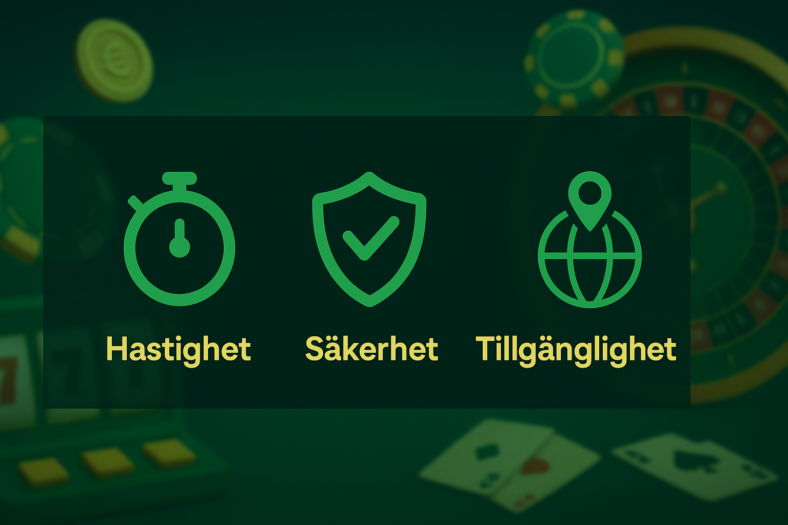 Vi jämför svenska betalmetoder för casino