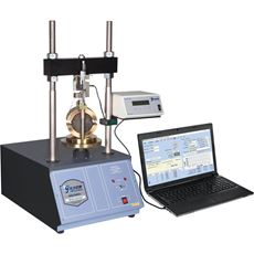 A picture of a testing machine used for Marshall Mix Design Method