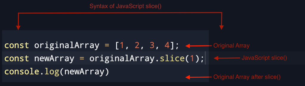Slice() in JavaScript removes next element