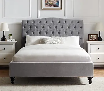 Art Deco Low Footend Upholstered Bed