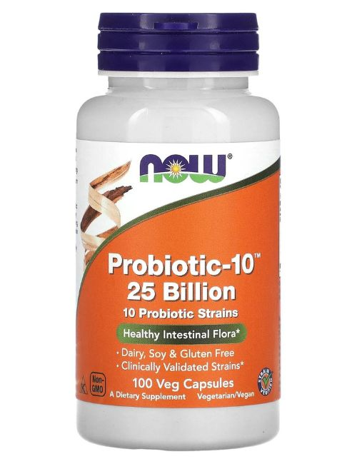 Probiotic 10, probiótico do Now Foods. Fonte da imagem: Amazon