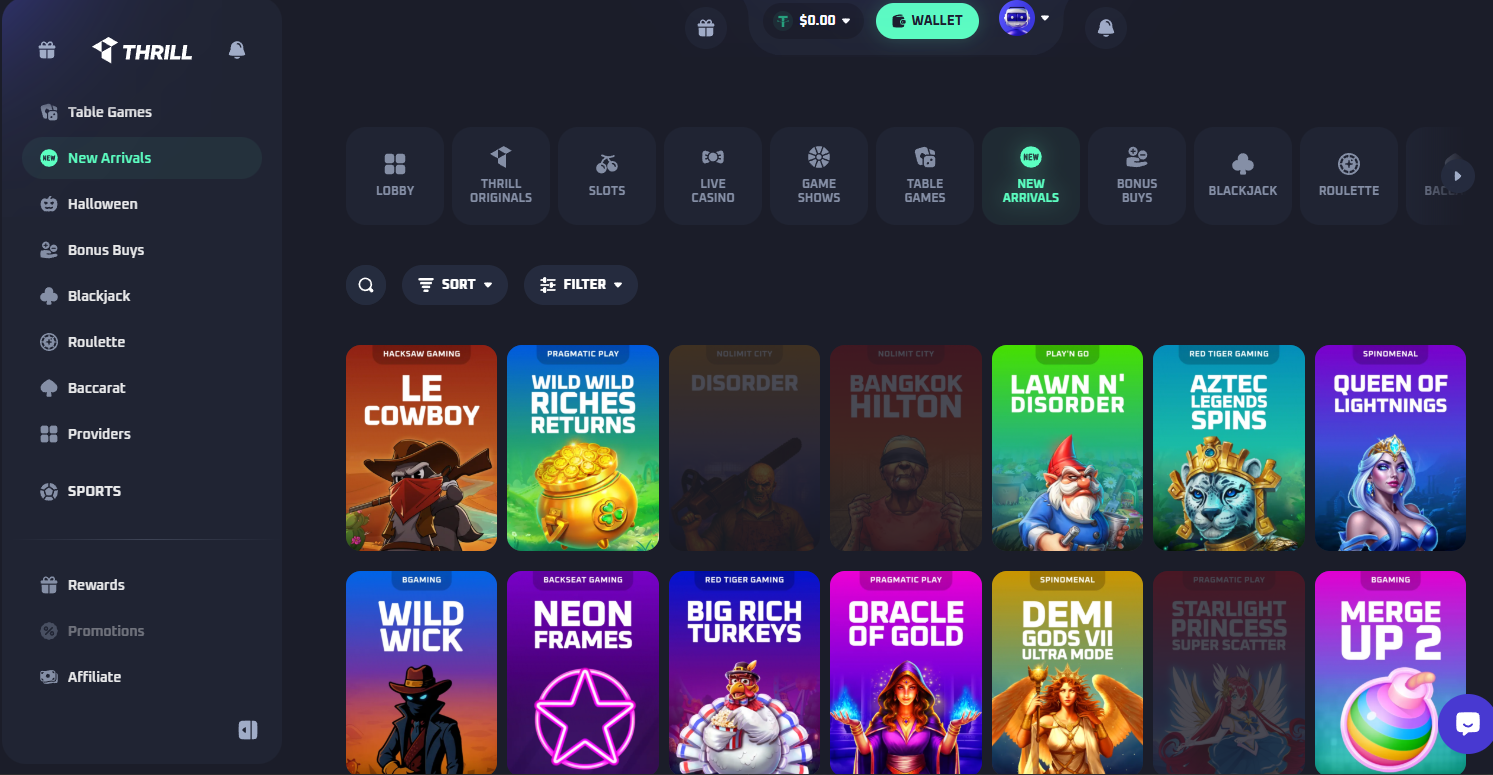 thrill casino feedback