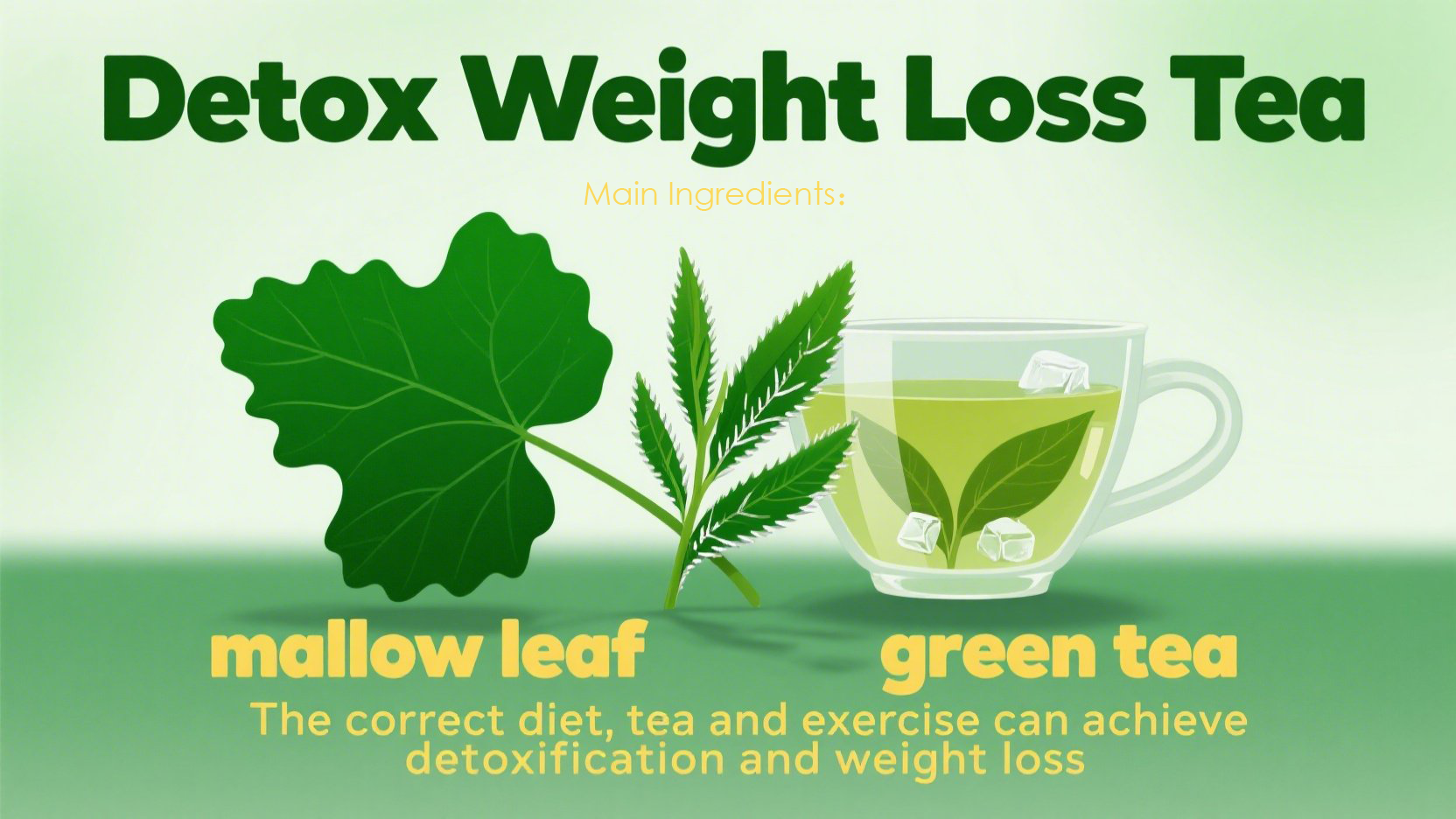Common ingredients in detox weight loss teas include senna leaf and green tea