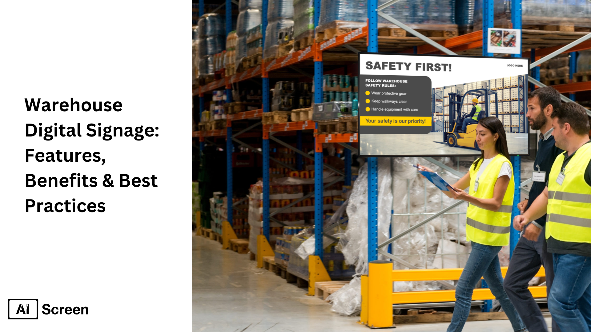 Warehouse Digital Signage: Features, Benefits & Best Practices 1 digital warehouse signage software fundamentals and benefits