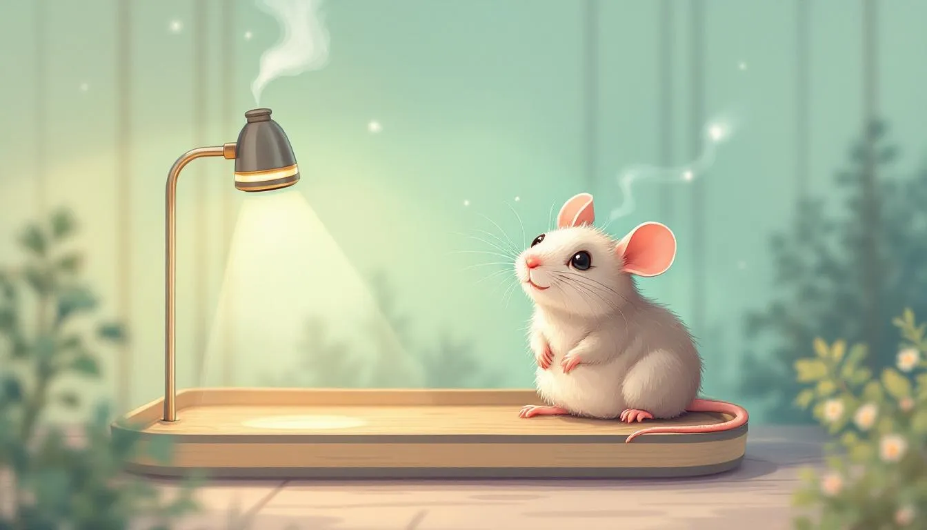 Illustration of humidity control for rat respiratory health.
