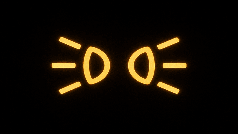 parking light symbol showing three lines in opposite directions