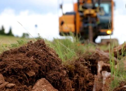 burying a tracer wire  for internet