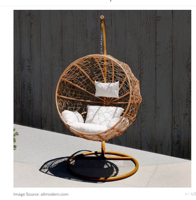 AllModern Mcwethy Swing Chair with Stand