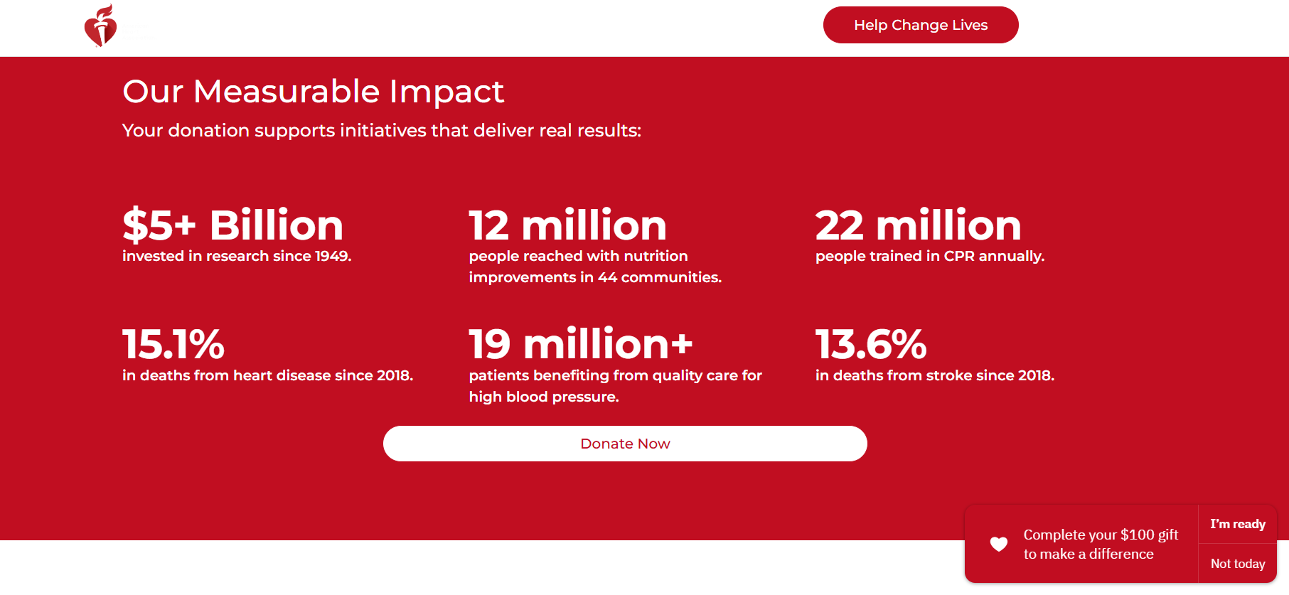Heart.org website