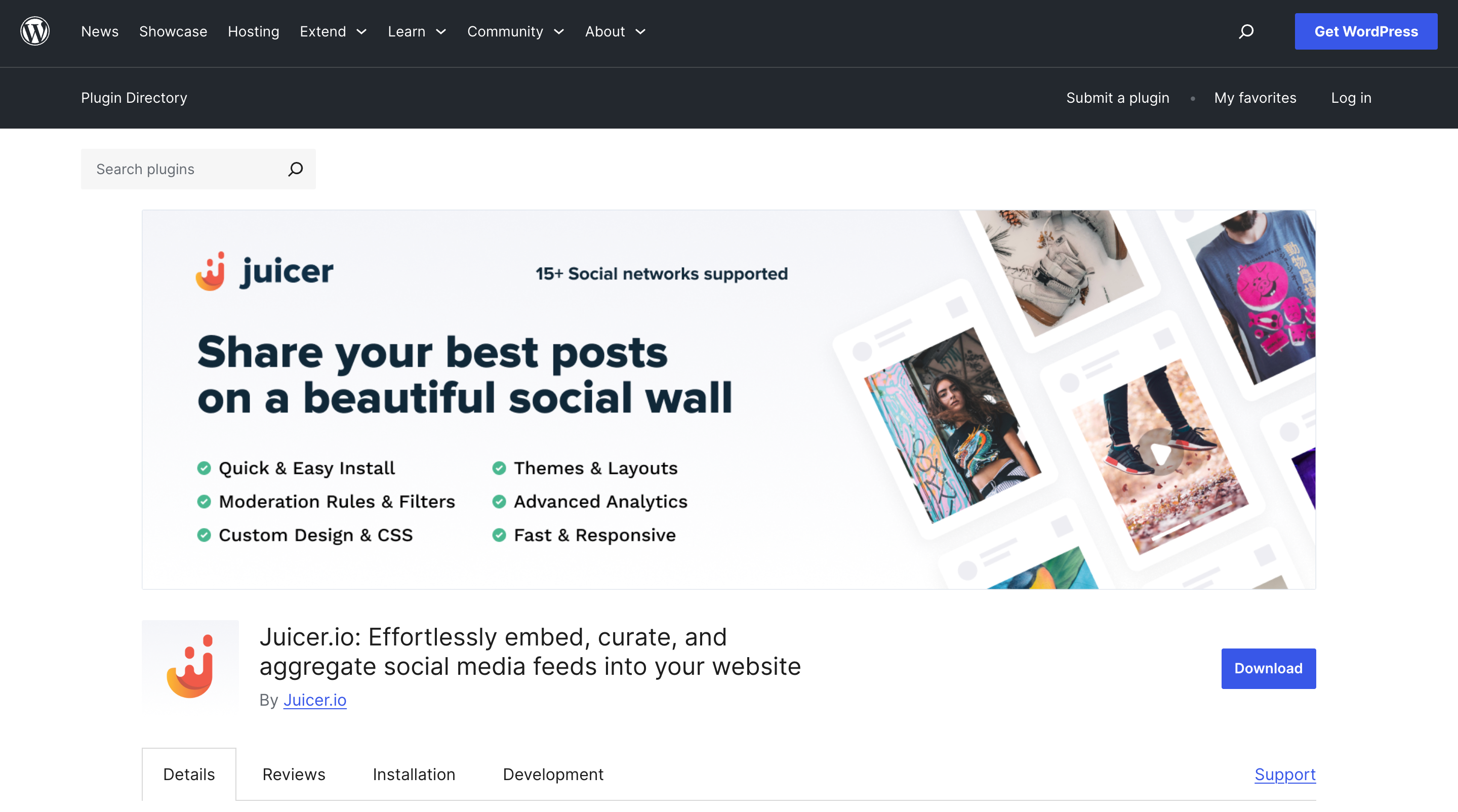 Juicer.io WordPress plugin