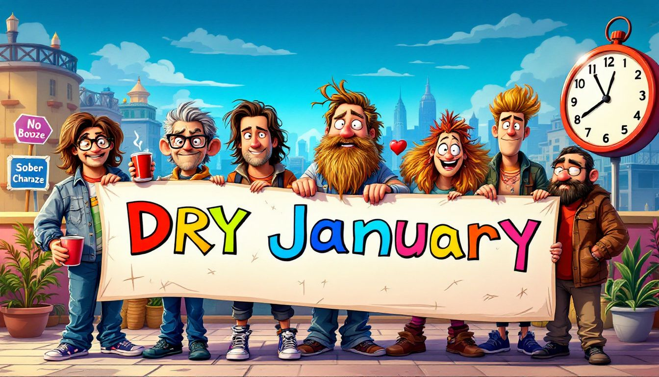 An overview of Dry January, a month-long challenge to abstain from alcohol.