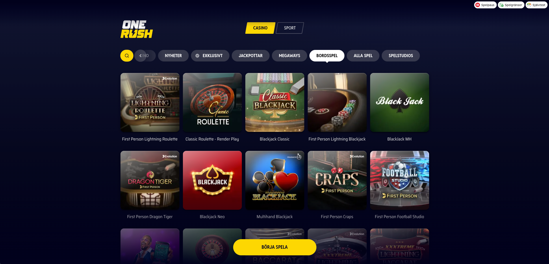 buccone trading limited - onerush bordsspel