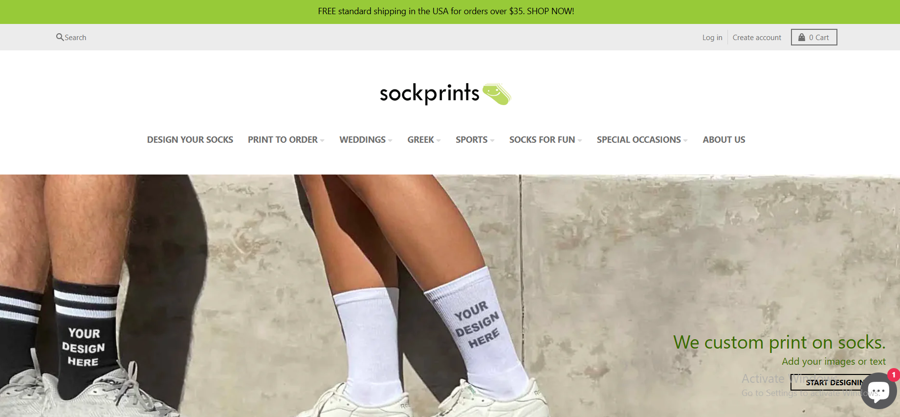 socks print