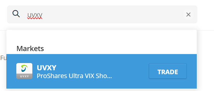 البحث عن سهم proshares ultra vix short term futures etf 