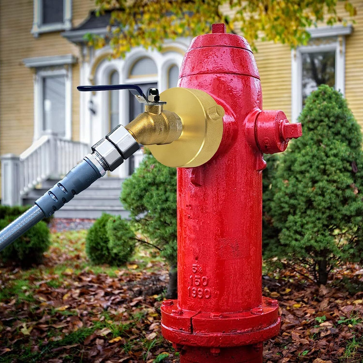 Fire hydrant with garden hose adapter