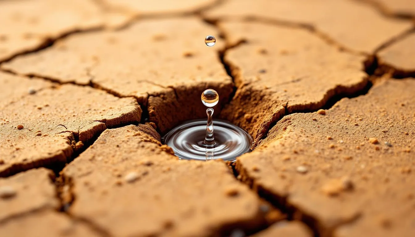 Une image montrant des fissures dans les murs de fondation d'une maison, indiquant des problèmes d'infiltration d'eau. Les fissures sont visibles sur le béton, suggérant la nécessité de réparations pour éviter des dommages supplémentaires à la structure.