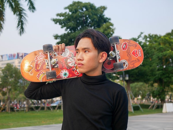 Research other designs, explore related searches like skateboard decal designs.