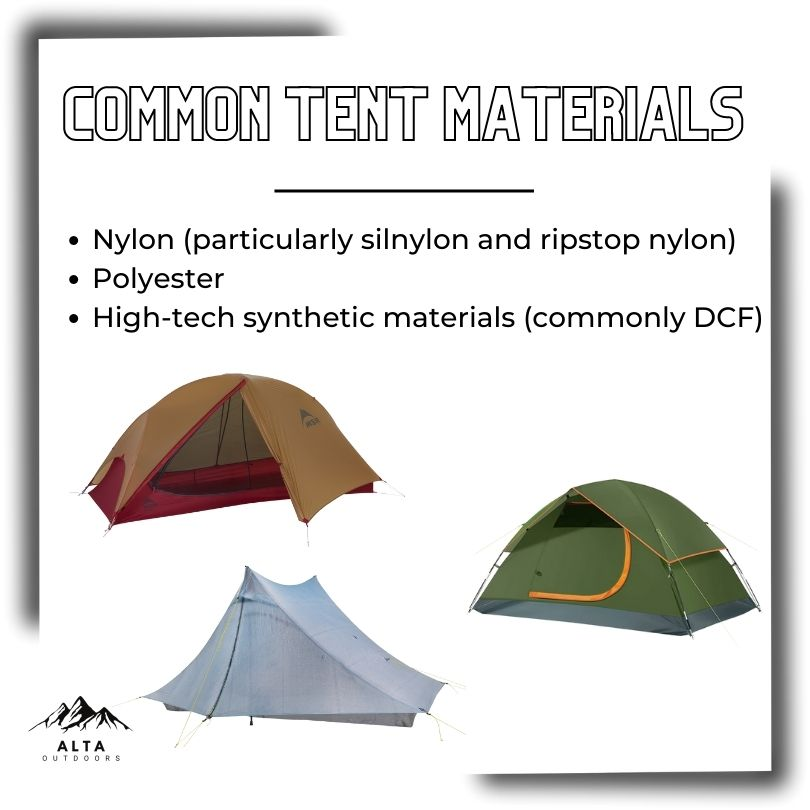 common materials for tents