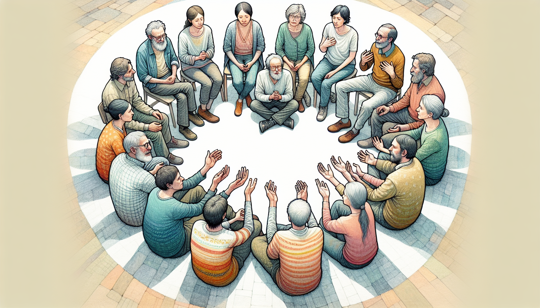Illustration illustrant la résolution pacifique des conflits par la communication non violente