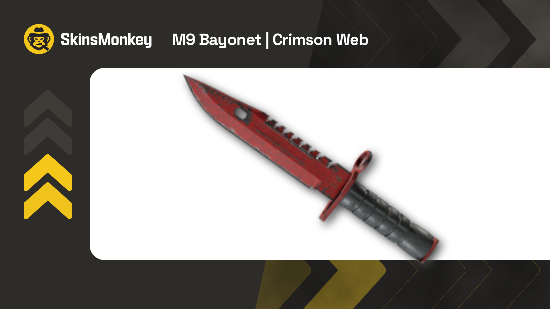 m9 bayonet crimson web