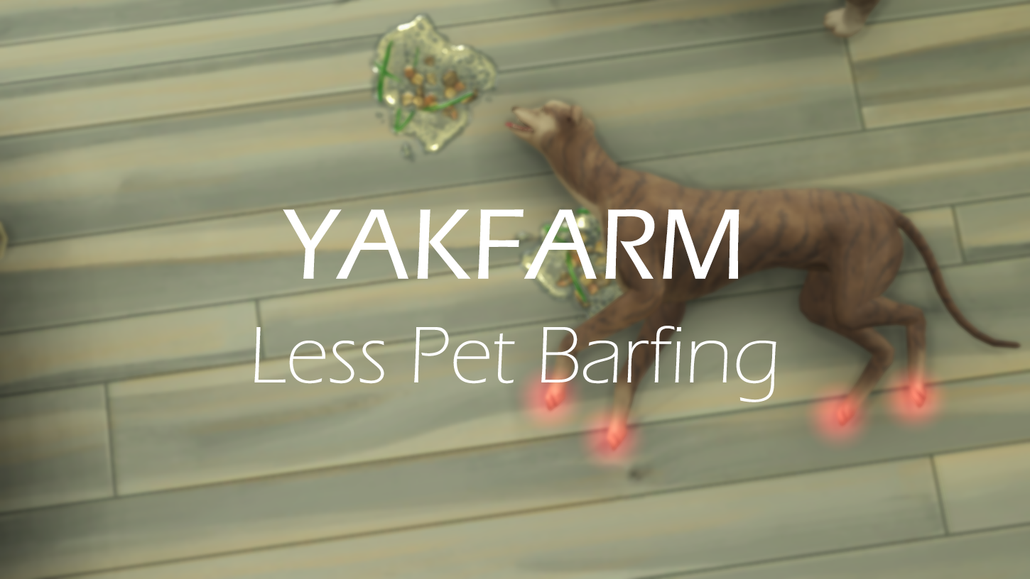 Less Pet Barfing