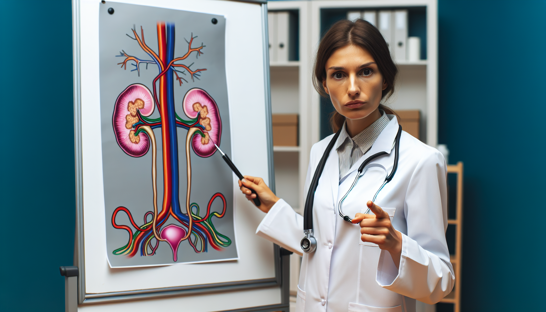 Medical professional discussing kidney risks of colonoscopy prep