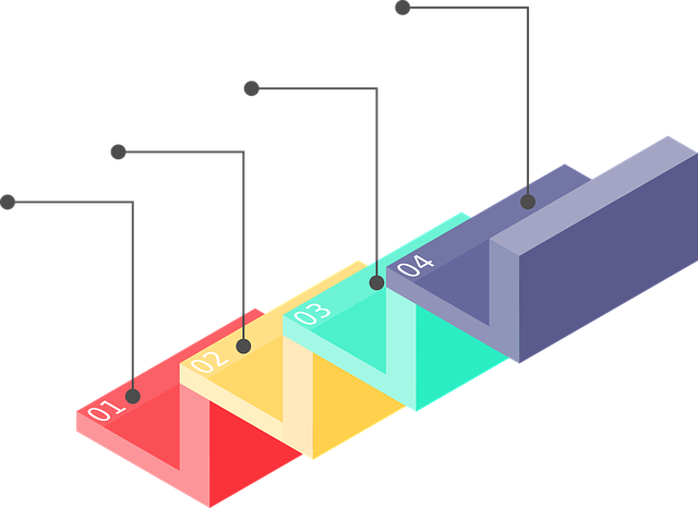 infographic, staircase, progress