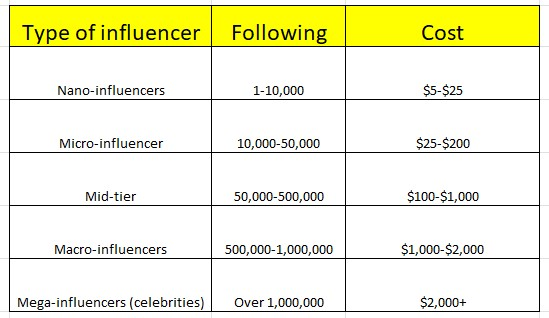 TikTok influencer marketing graph : How Much do TikTok Ads Cost