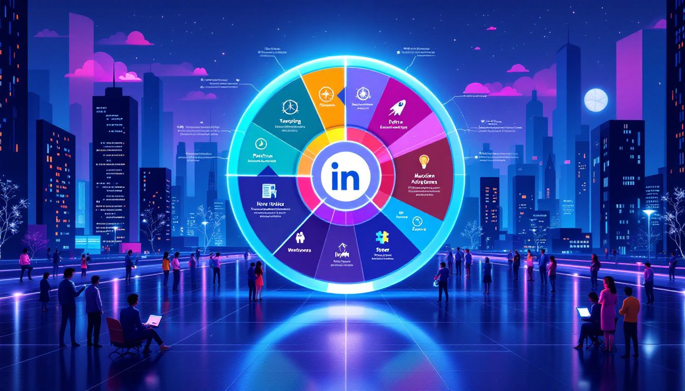 An image depicting matched audiences and their role in precision targeting on LinkedIn.
