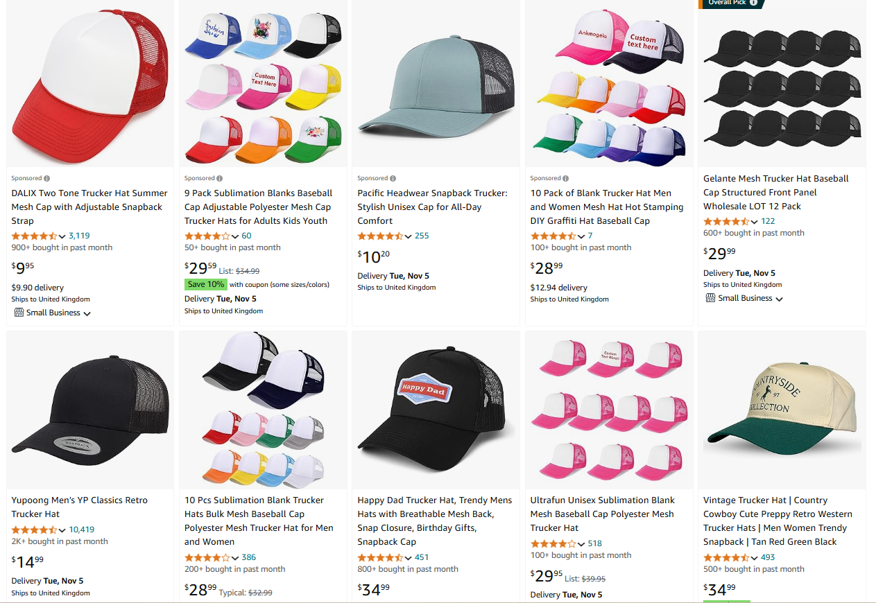 dropshipping hats