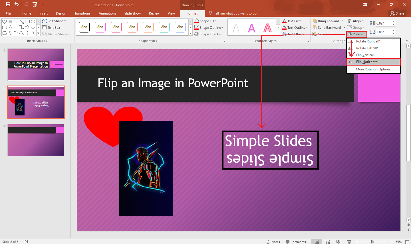 How To Flip An Image In PowerPoint In 5 Easy Steps