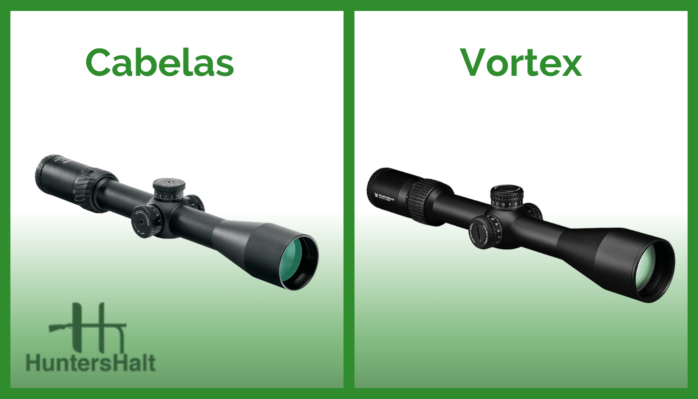 Comparison of a Vortex vs Cabela's muzzleloader scope series