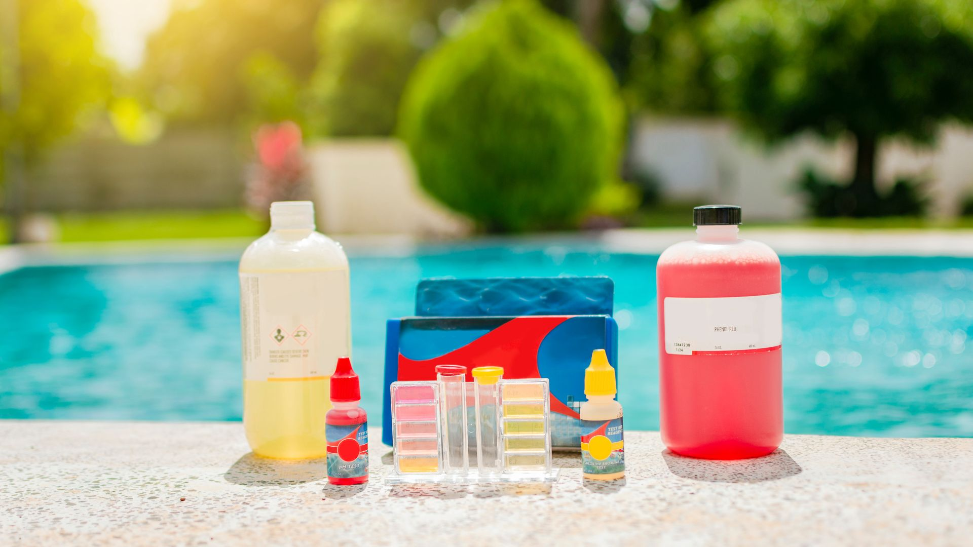 water test kit and dechlorinator 