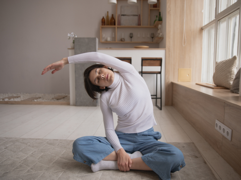 Seated Side Body Stretch