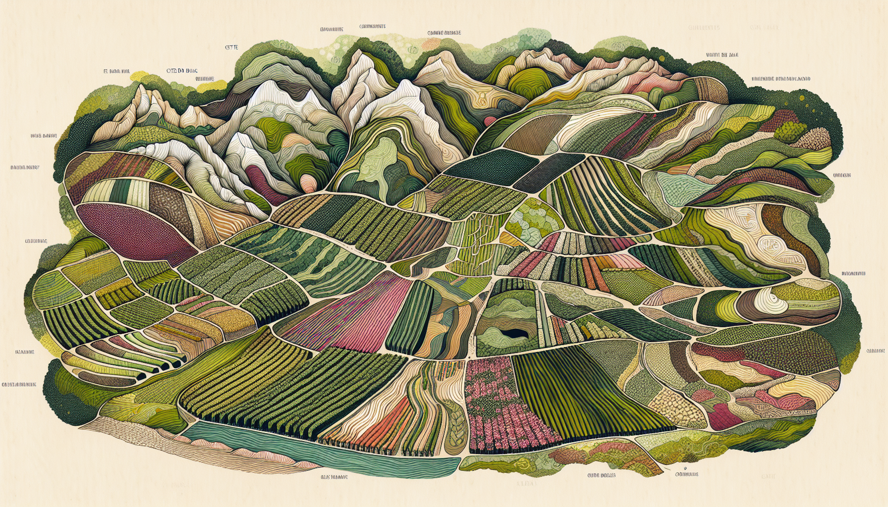 Illustration of diverse terroirs in the Champagne region