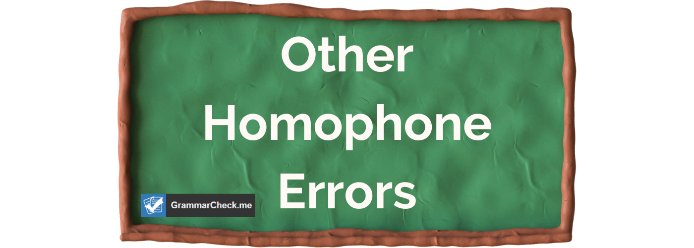Homophone examples