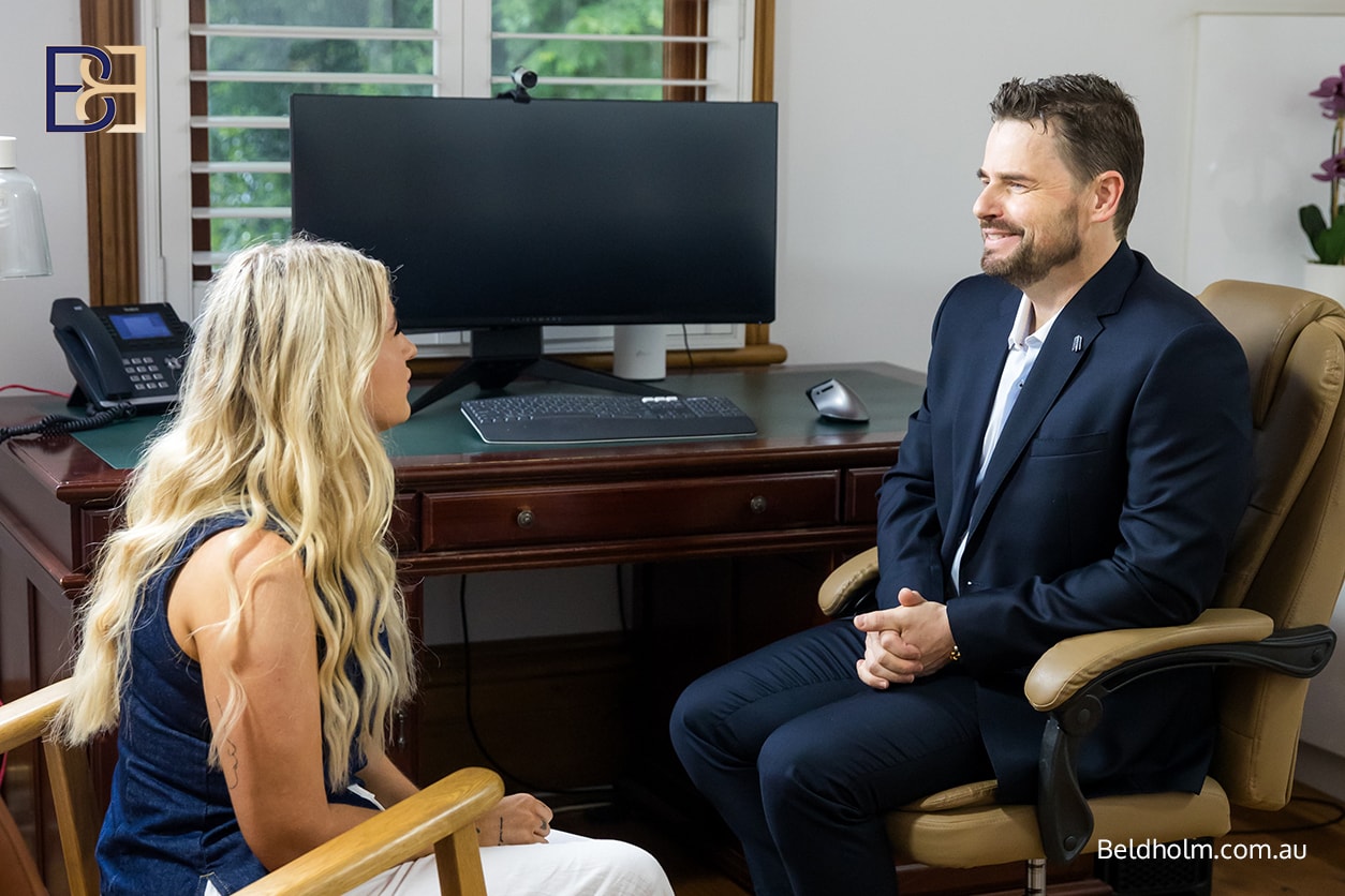 Recovery After a Circumferential Hybrid Abdominoplasty 13 Dr Bernard Beldholm seeing patient