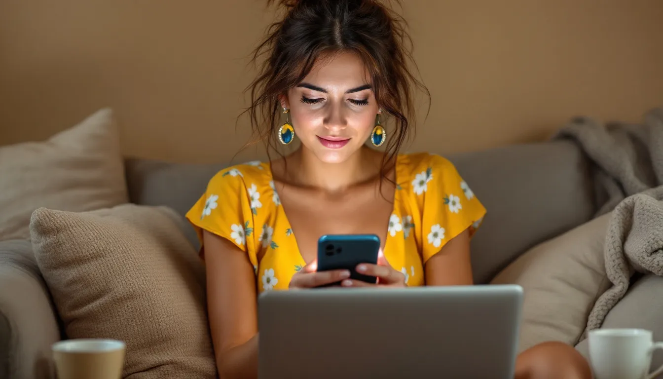 A person browsing various dating apps on a smartphone.