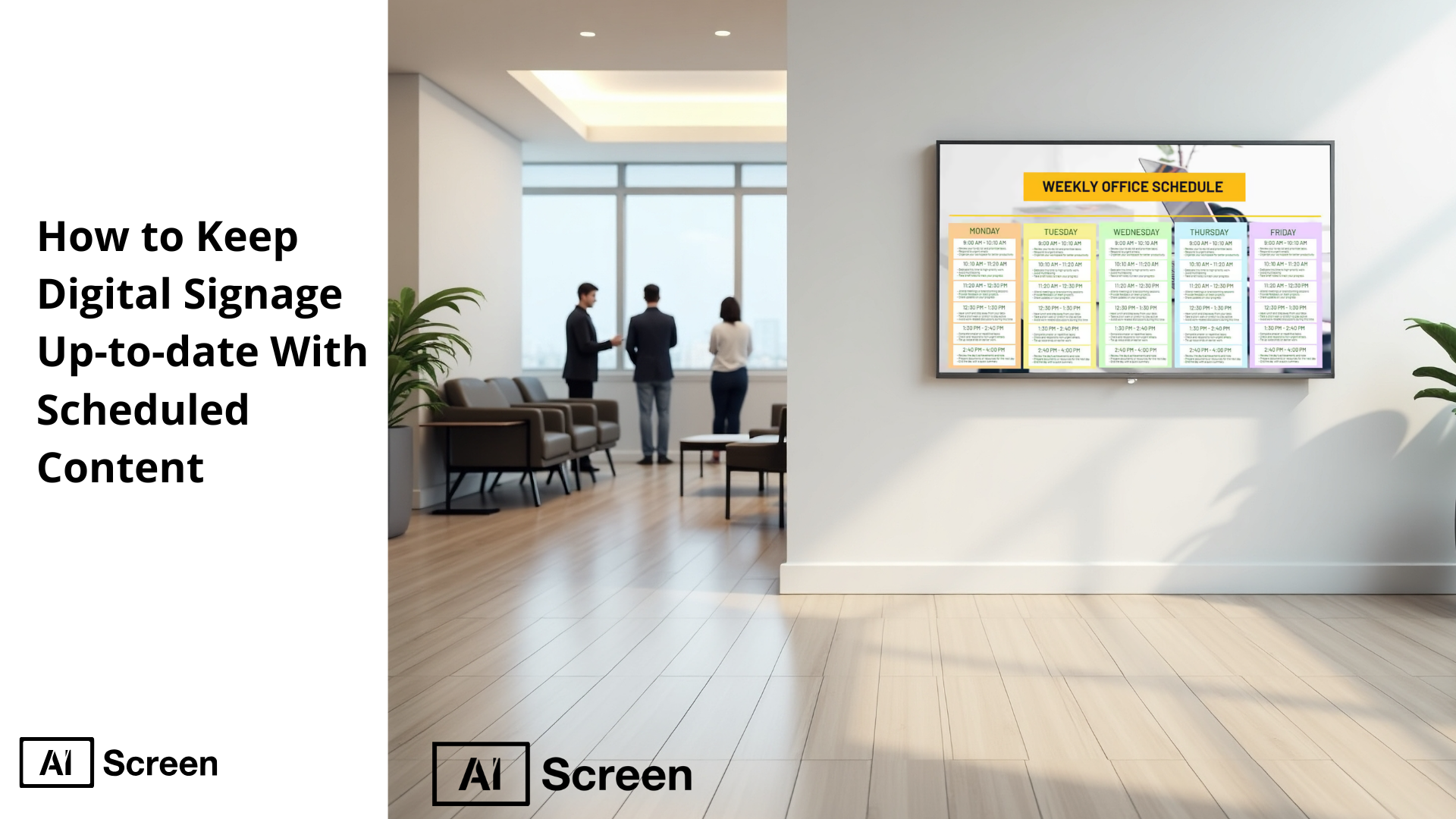 keep digital signage content fresh with scheduled updates                                                                                                            significant impact       single screen   designed specifically  emergency alerts weather updates       entertainment content   performance metrics   data analytics   social media platforms     informed decisions                                          audience year round push content    viewer fatigue  display content day of the week   tailor content  same content     enhance engagement    digital signs      best practices digital signage serves                       digital signage benefits