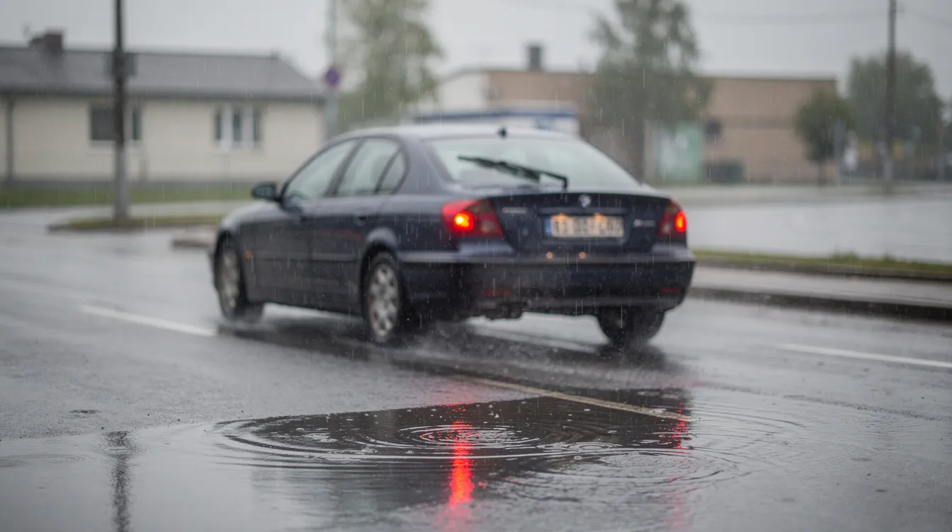 Driving with rain