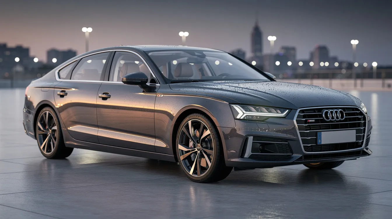 A freshly detailed sedan shines under soft lighting in a clean lot, showcasing its polished exterior to potential buyers. This vehicle, ready for consignment sale, reflects the expertise of a reputable dealer, ensuring a hassle-free process for both sellers and buyers.