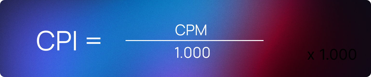 CPM - CPI Umrechnungsformel