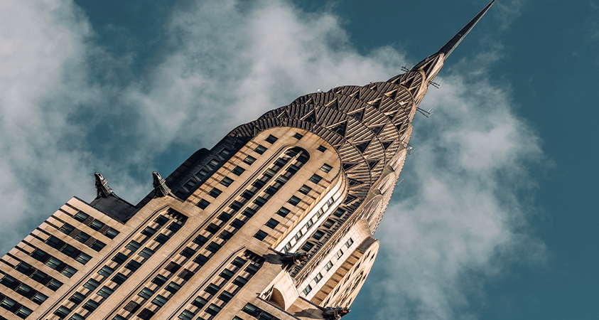 The Chrysler Building is a classic example of Art Deco architecture.