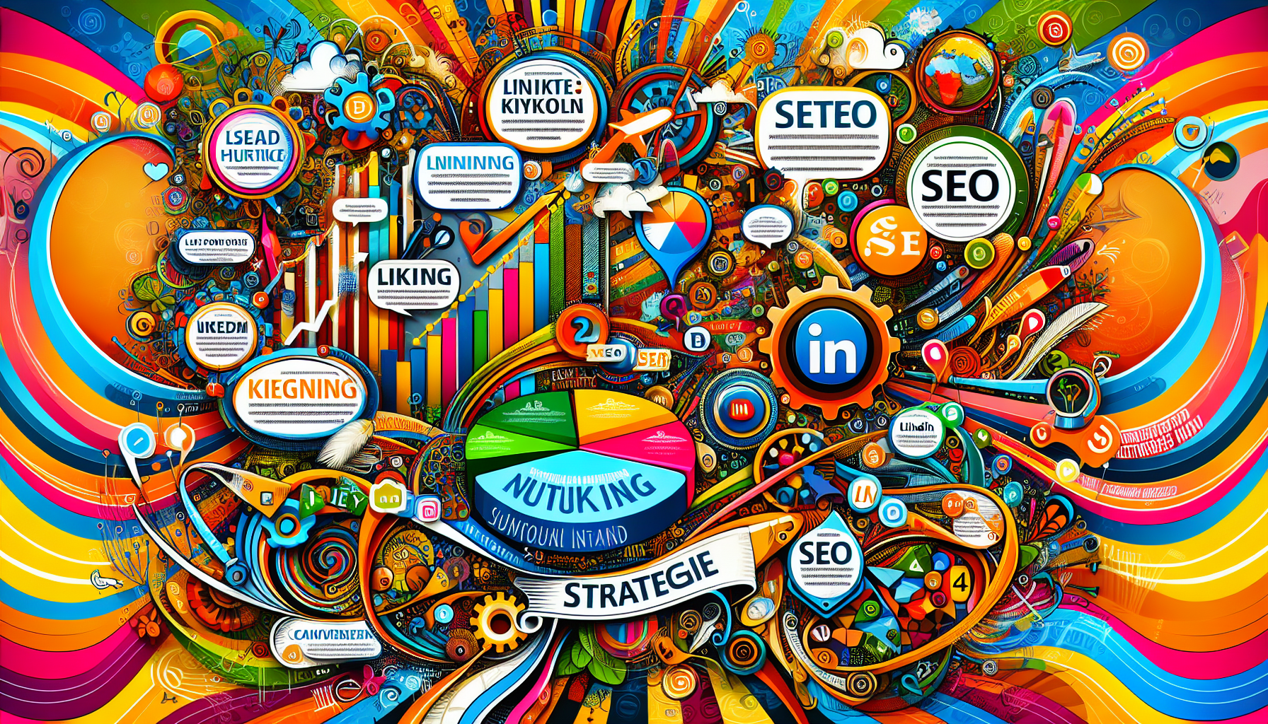 A visual representation of SEO strategies for LinkedIn articles.