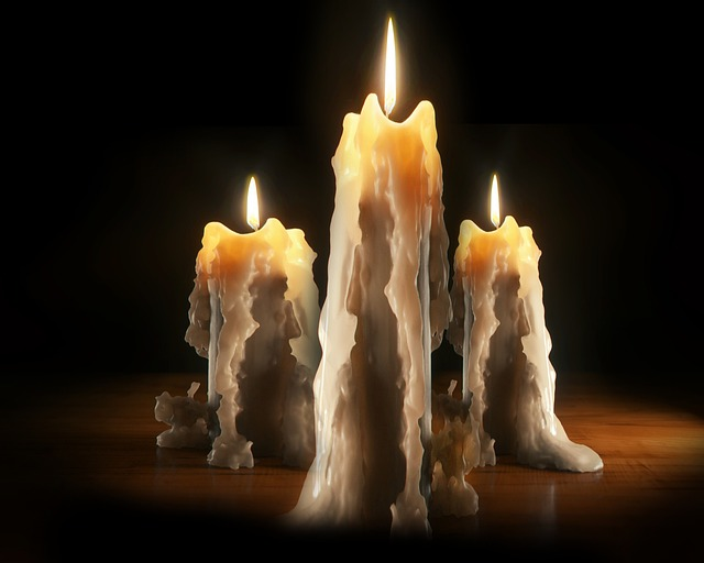 candles, light, shade