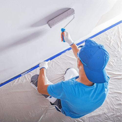 painting a wall