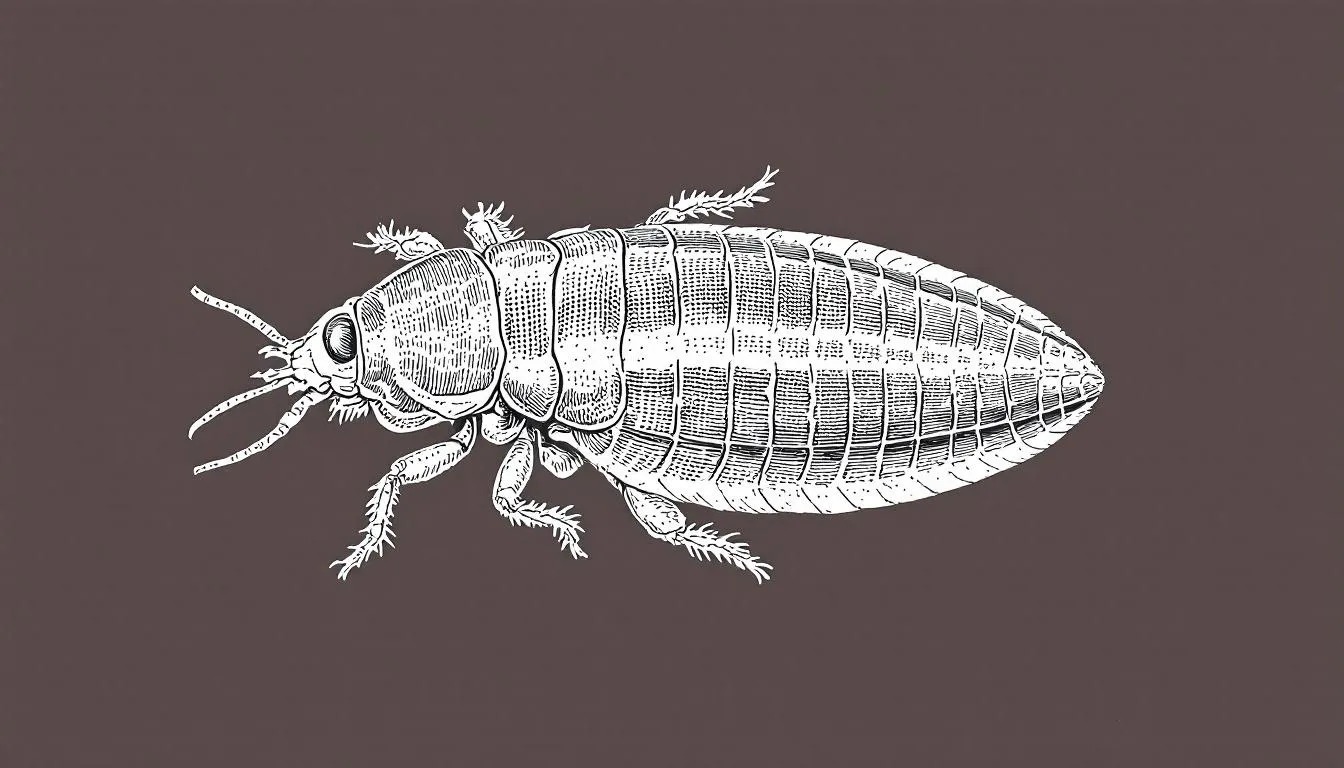 Anatomy overview of a woodlouse showing the ventral surface.