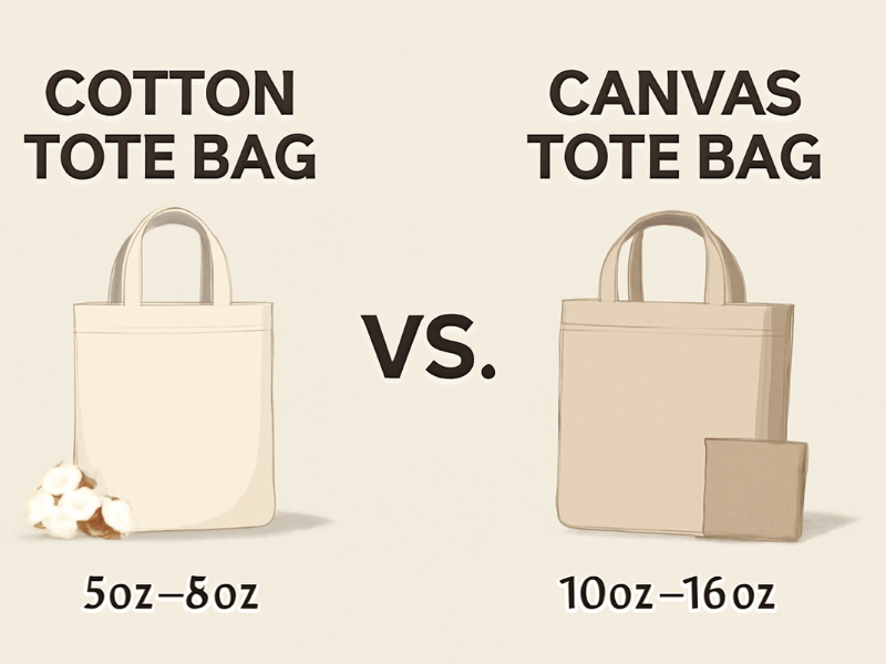 an illustration of a When to Choose Cotton vs. Canvas.