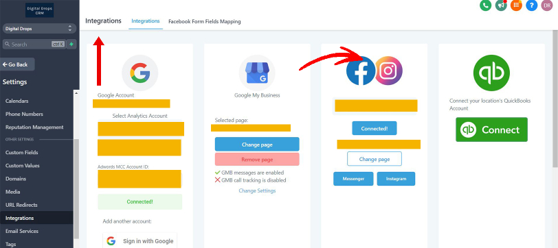 social crm integration facebook instagram, Digital Drops CRM, social media management platform 