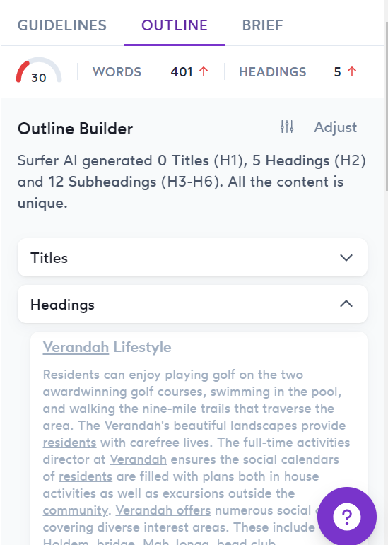 The outline builder in Surfer SEO can give you ideas on content structure in your drive to solve your customer pain points